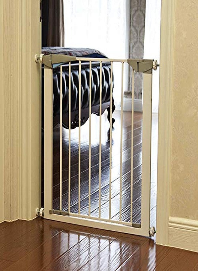 Pindia Safety Gate Stair Fence Barrier Railing for Kids/Baby/Pet - White,Blue - Image 2